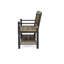 Banc gris et noir avec tablette en bois élégante, noir-1505280838