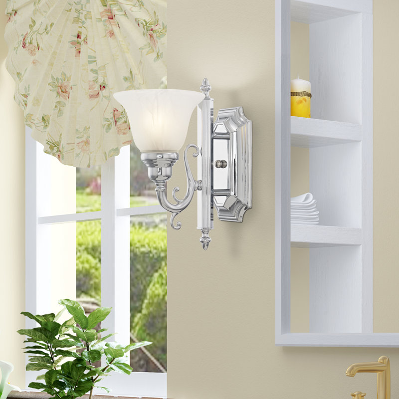 Christiansburg Steel Armed Sconce, Chrome