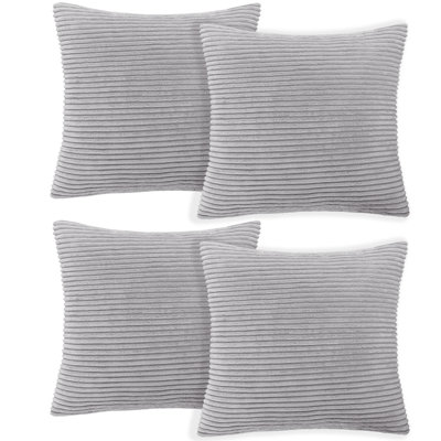 Striped Square Euro Cushion Cover
