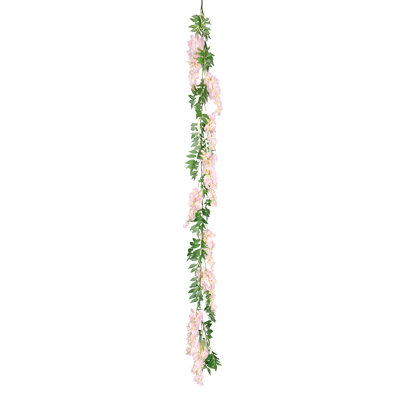 Hartie 72'' in. Faux Wisteria Garland