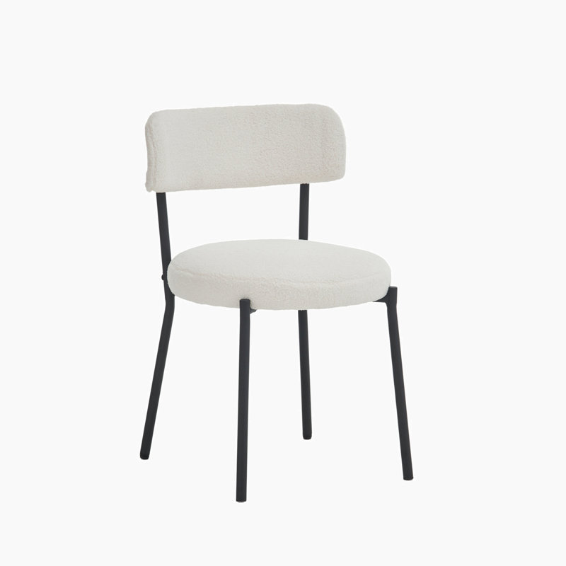 Chaise d'appoint Thrisha, Beige, Noir, noir, noir, noir