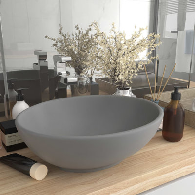 Belfry Bathroom Gline 400mm L x 330mm W Ceramic Oval Sink