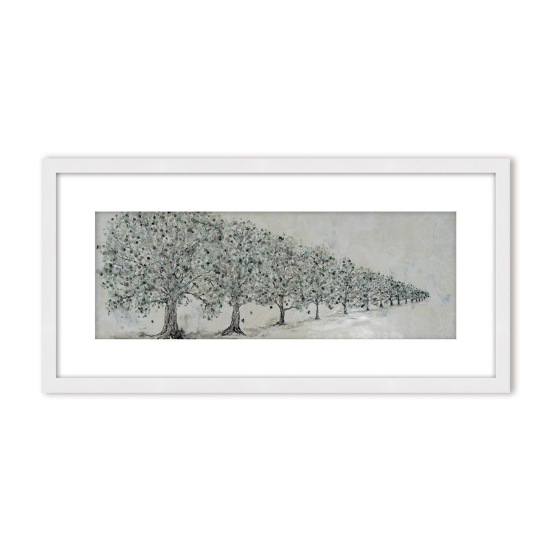 Nature Inspired "Renewal in Bloom" Canvas Wall Art By , 8" H x 16" W, Framed Canvas, White