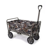 Collapsible Folding Outdoor Utility Garden Camping Wagon Cart, Camo Food & Drink Server