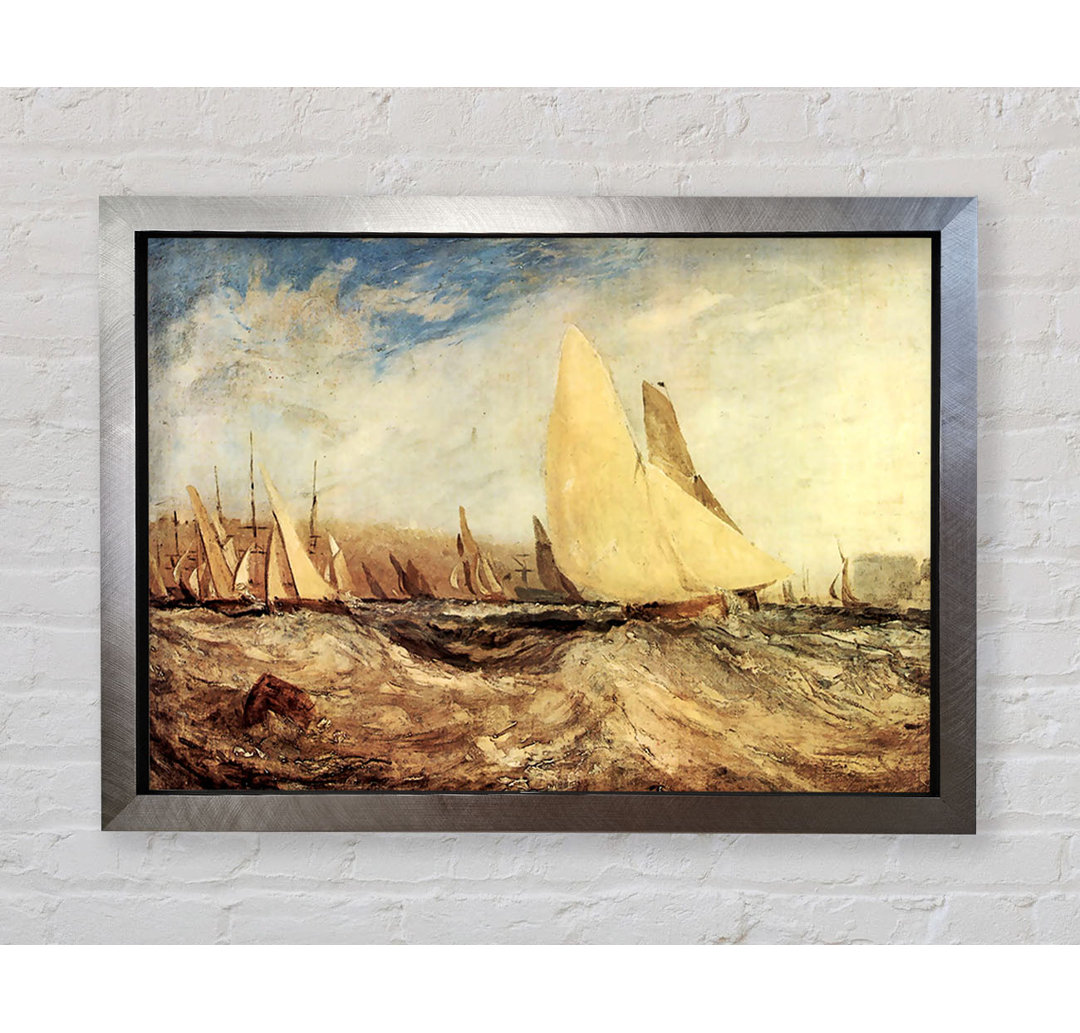 Joseph Mallord Turner Regatta von J.M.W. Turner - Einzelne Bilderrahmen Kunstdrucke