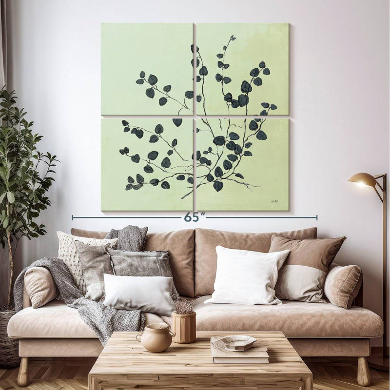 Harnek Botanical Study II Sage, 50" H x 50" W
