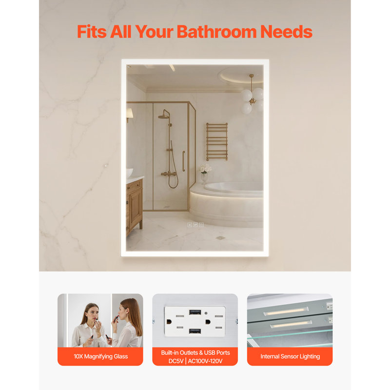 W H Medicine Cabinet Mirror