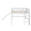 Lit mezzanine bas avec échelle et toboggan-115975082