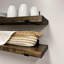 Tablettes rustiques Calheme avec supports en J-262811365-263323726