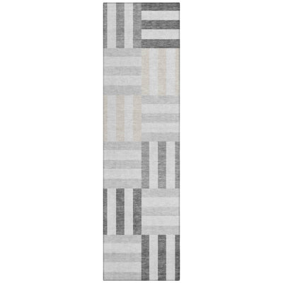 Machine Washable Indoor/Outdoor Aten ACN2332 Geometric Rug
