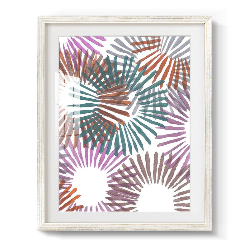 Starburst II -Framed Print, 28.5'' H x 20.5'' W, White