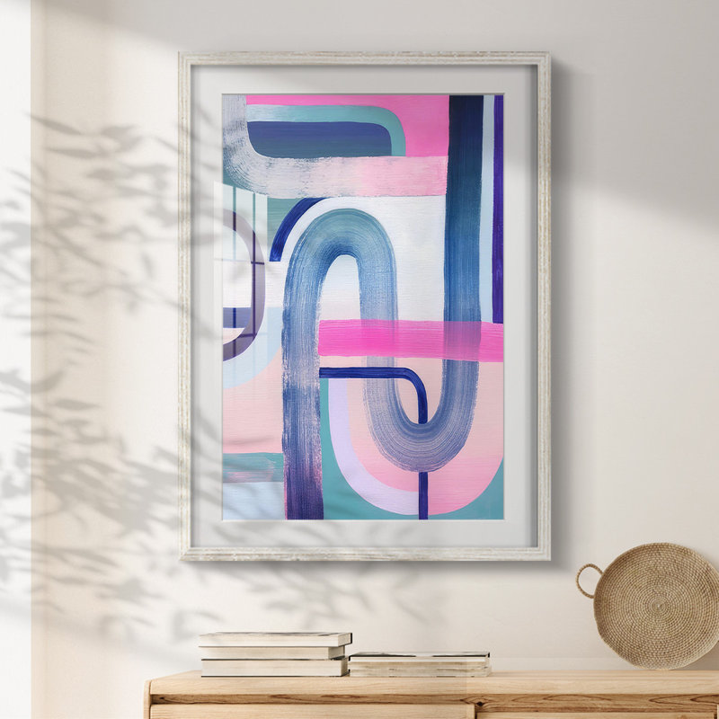 Prismatic Evening II - Impression encadrée, H 28,5 po x l 20,5 po, Blanc