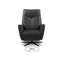 Luxor Genuine Leather Swivel Electric Recliner-1024017622