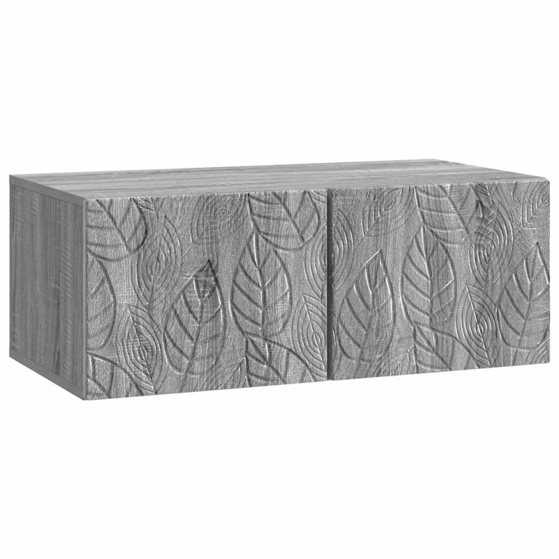 TV Stand, 11.81‘’ H x 23.43‘’ L x 12.2‘’ W, Grey Sonoma