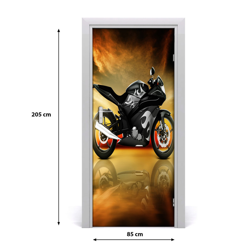 Sports Motorcycles Door Decal