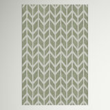 Matthes Chevron Sage Green Champagne Indoor Outdoor Area Rug