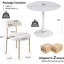 Ensemble de table de salle à manger rond avec 2 chaises-120921667-120921666