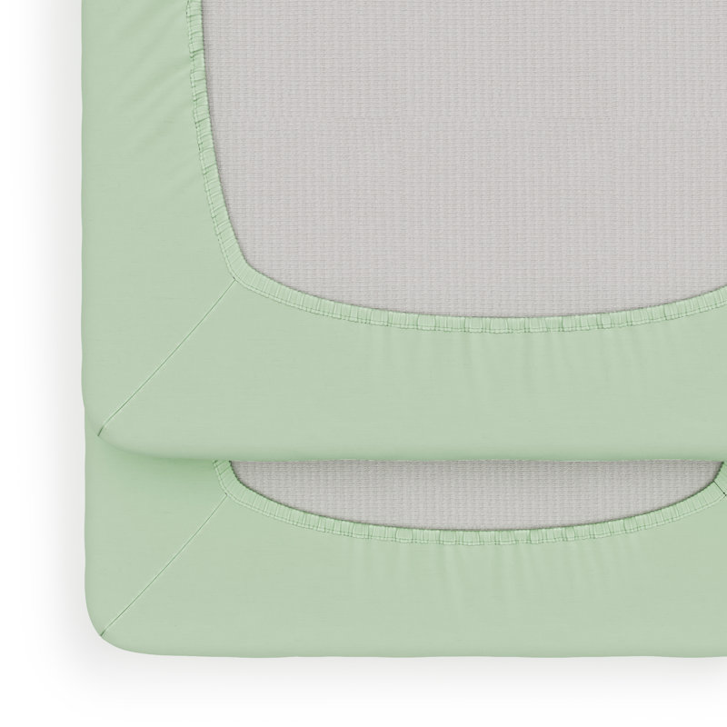Draps-housses compacts SafeFit ™, 24 po x 38 po, Menthe