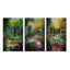 «Romantic Picknick In Luscious Italian Garden I», 3 pièces sur toile-1467647961-1467647964