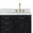 Tidworth Solid Wood Double Bathroom Vanity with 1.5'' Carrara Marble Top-807709627-812777082