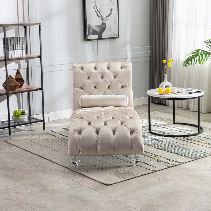 Canapé Leisure avec pieds en acrylique, Beige