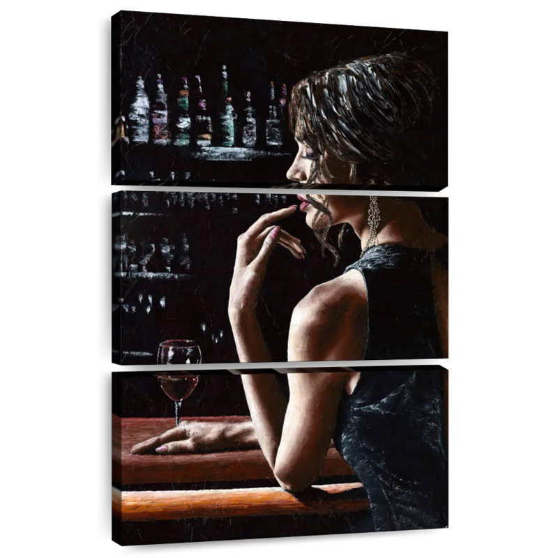 Leisha à l'heure de minuit, H 45 po x l 28 po