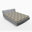 Charcoal Gray Eggshell Damask