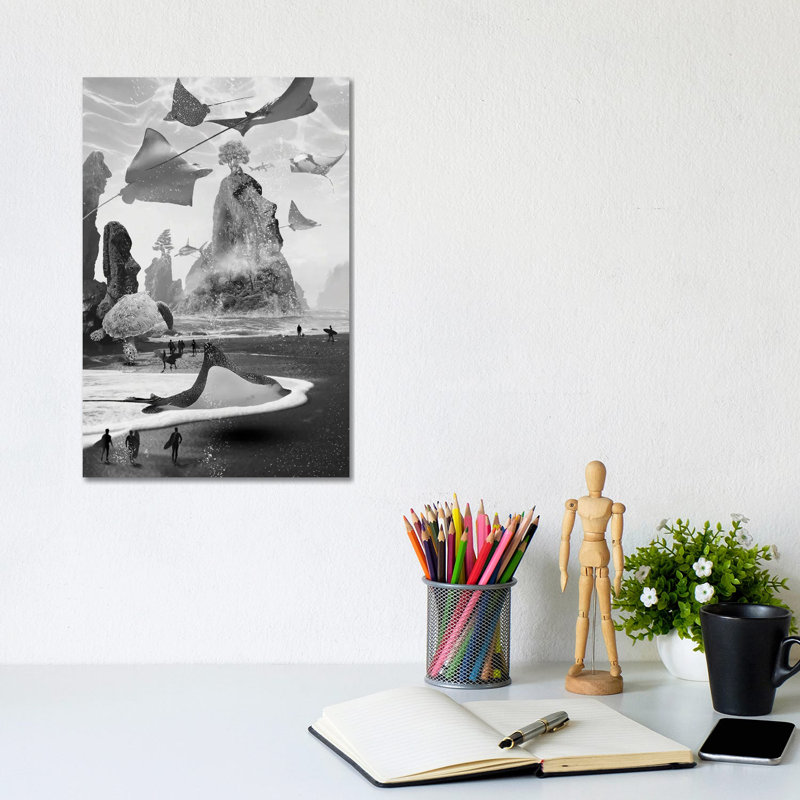 Lost On Surf Islan by David Loblaw - Wrapped Canvas Print, 20.32 cm H x 30.48 cm W