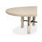 Extendable Round Dining Table With 2 Side Chairs And 2 Host Chairs-1500463534