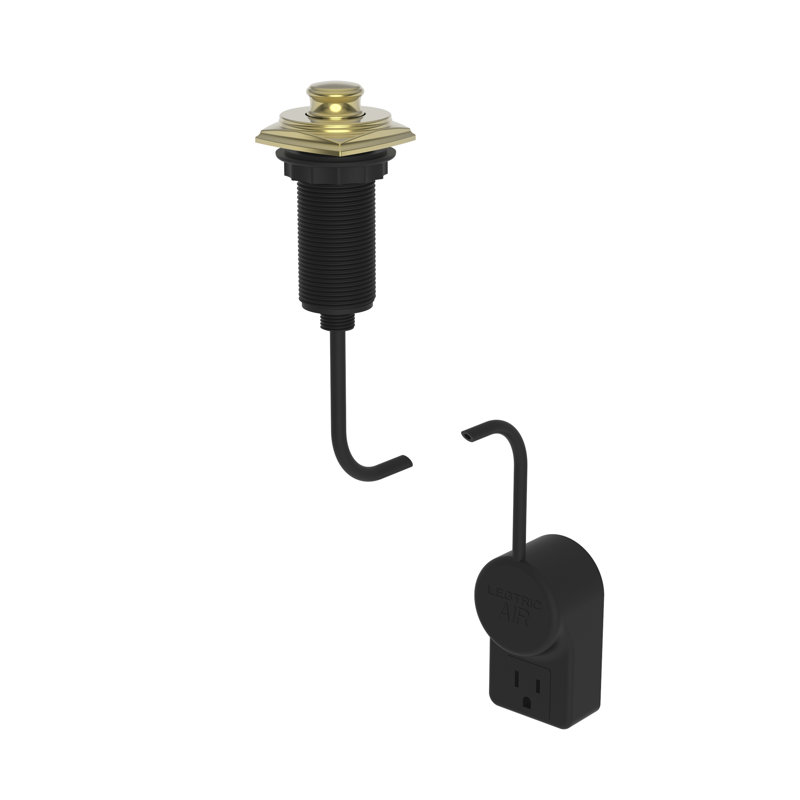 Zemora Air Activated Disposer Switch, Uncoated Polished Brass (Living, non-returnable)