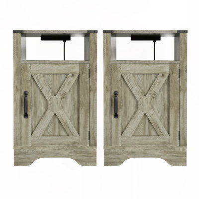 Farmhouse Nightstand 2pc