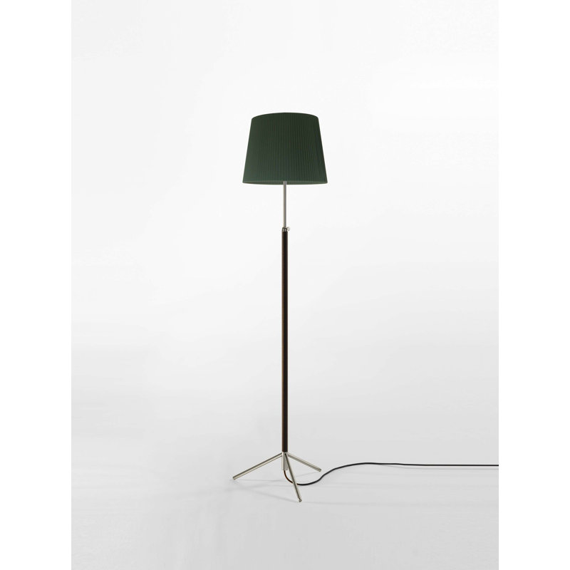 47.2" Floor Lamp, Green, Chrome
