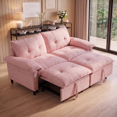 Canapé-lit convertible avec matelas escamotable 73 po