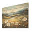 Buttercups Flowers Mountain Landscape I - Fleurs, art mural sur bois de pin naturel-101406748