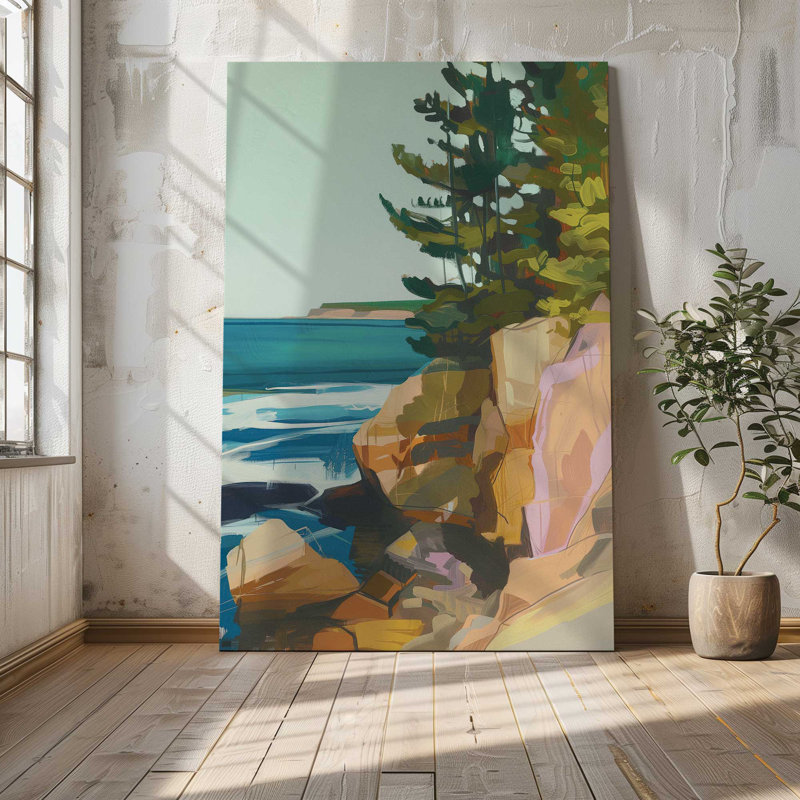 Seacliff Whispers v2, Large Canvas Print, 60" H x 40" W