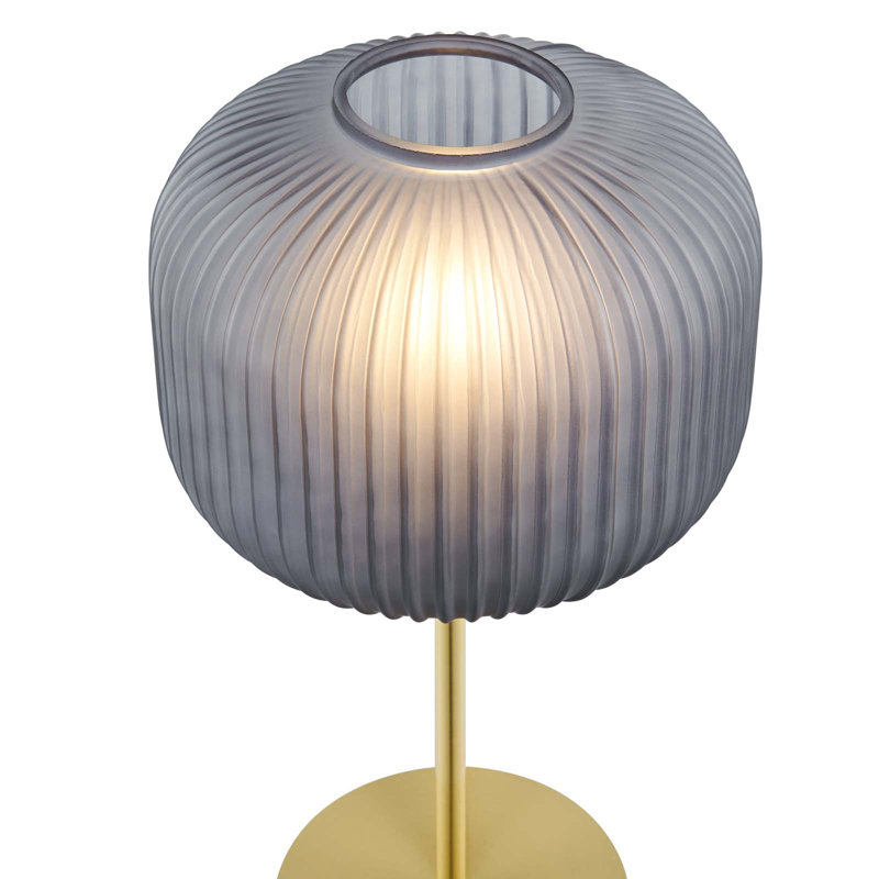Lampe de table Reprise Glass Sphere, Noir