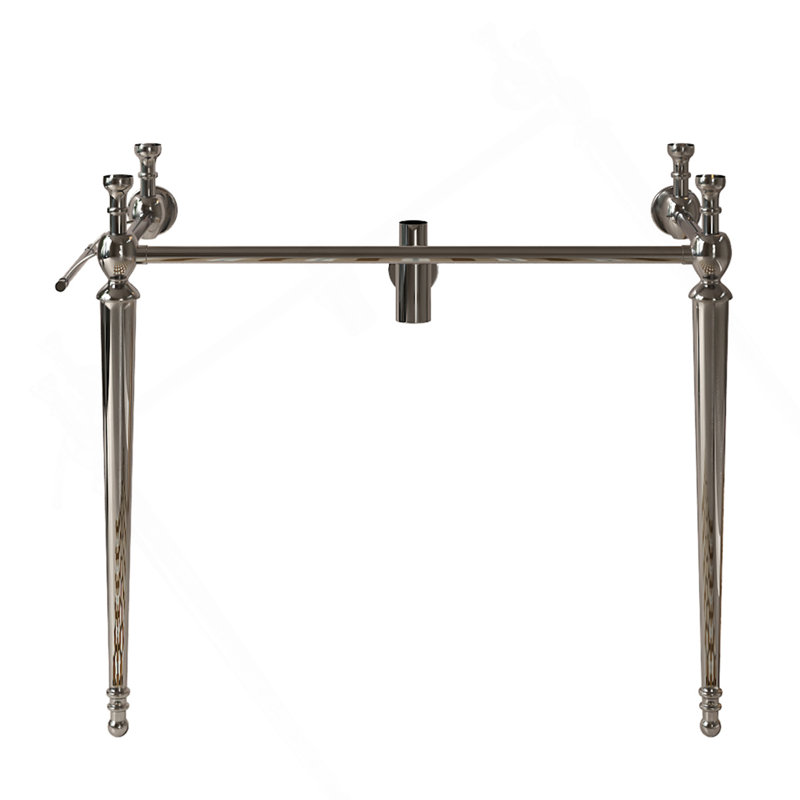 36" Freestanding Bathroom Console Iron Leg, NO Basin And Faucet, Chrome