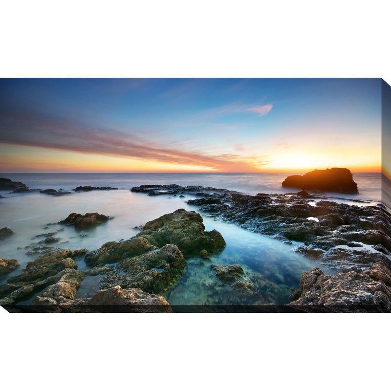 « coucher de soleil splendor 2 », reproduction de photo sur toile tendue, H 18 po x l 30 po x P 1 po