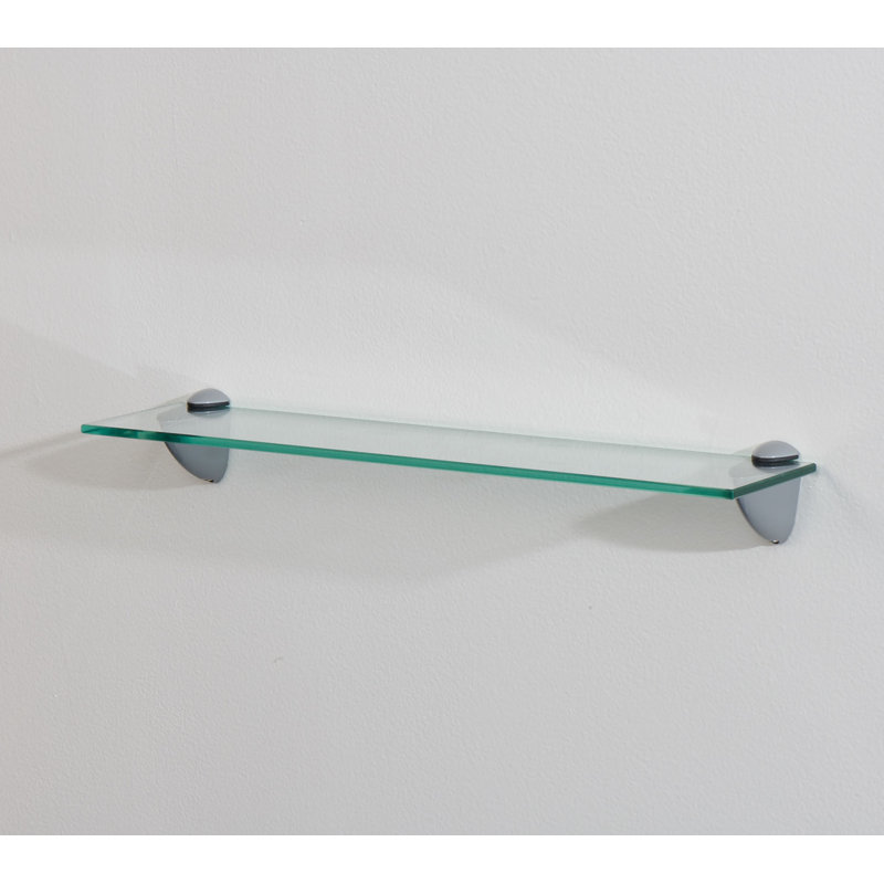 Langelihle Glass Bracket Shelf, 2" H x 18" W x 4" D
