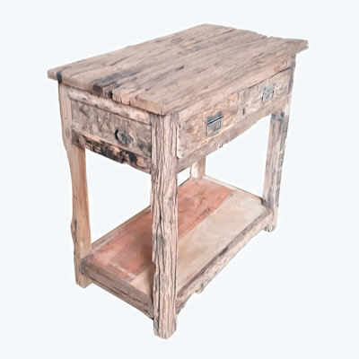 Lahoma 31.5 " W Kitchen Cart with Solid Wood Top