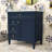 Contemporary Freestanding Single Bathroom Vanity Cabinet with Ceramic Sink and Ample Storage-134419453