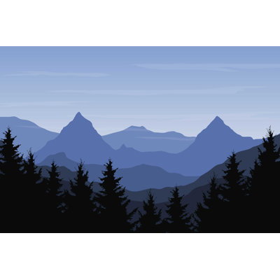 " Mountain Landscape With Forest "