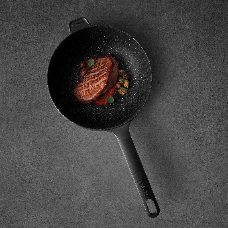 Wok en aluminium antiadhésif Gem, H 4 po x l 10 po x P 19 po