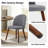 Linen Upholstered Side Chair with Solid Wood Legs (Set of 2)-587128350