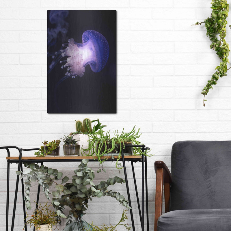 «Underwater Mushroom» par Luxe Metal Portfolio, H 16 po x l 12 po 