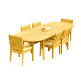 Leveb Outdoor 7 - Piece Teak Dining Set