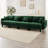 Boucle Fabric 4-Seater Sofa Couch With Distinctive Shell-Shaped Armrests And Cylindrical Legs, Ideal For Various Living Spaces And Comfortable Gatherings-1771940013