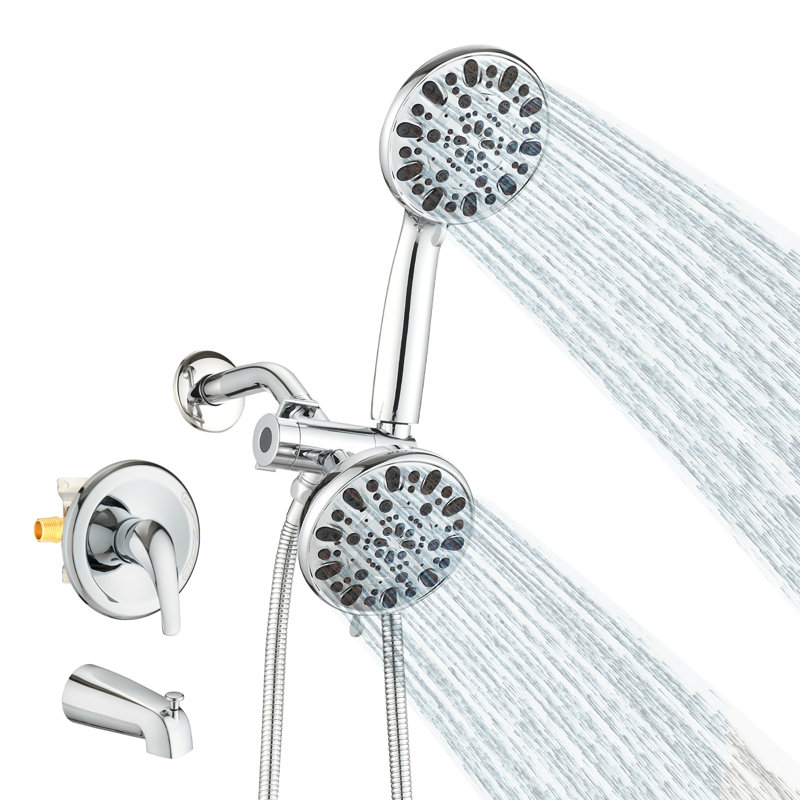 All-In-One Kit with Rough in-Valve, Chrome