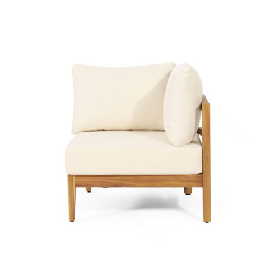 4-PCS SOFA CONVERSATION SET W/ BEIGE CUSHION