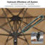 Parasol de table semi-automatique pour l'extérieur-729573492-729573503